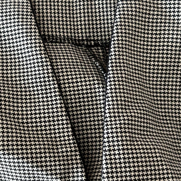 Houndstooth Dress Pants Ankle Length Rear Zip Office - Picture 6 of 6